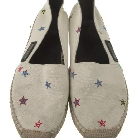 Saint Laurent Canvas Printed Espadrilles